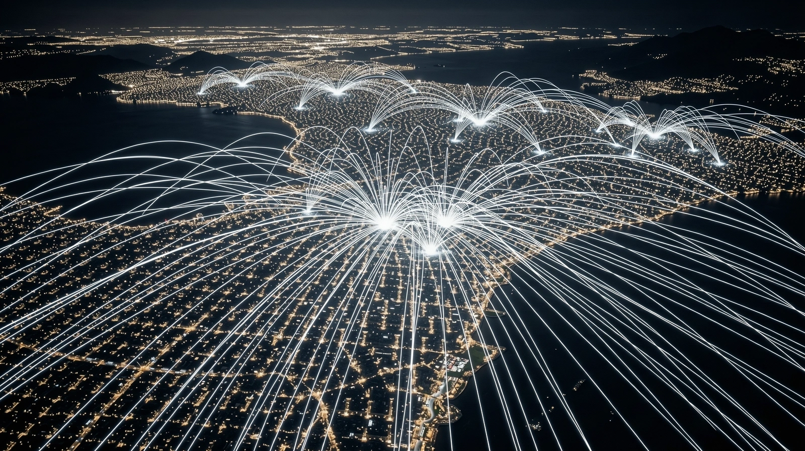 Representación visual de la red de datos regional